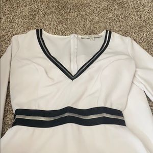Guess white long sleeve dress